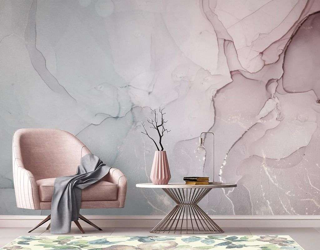 Фотообои в интерьере чернила серо-бежевый оттенок  9-2047 фото