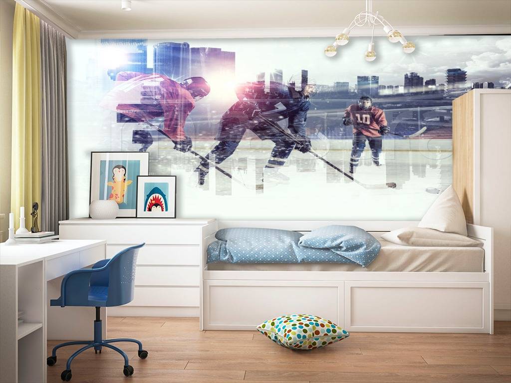 Фотообои Игровой момент на льду  12-562