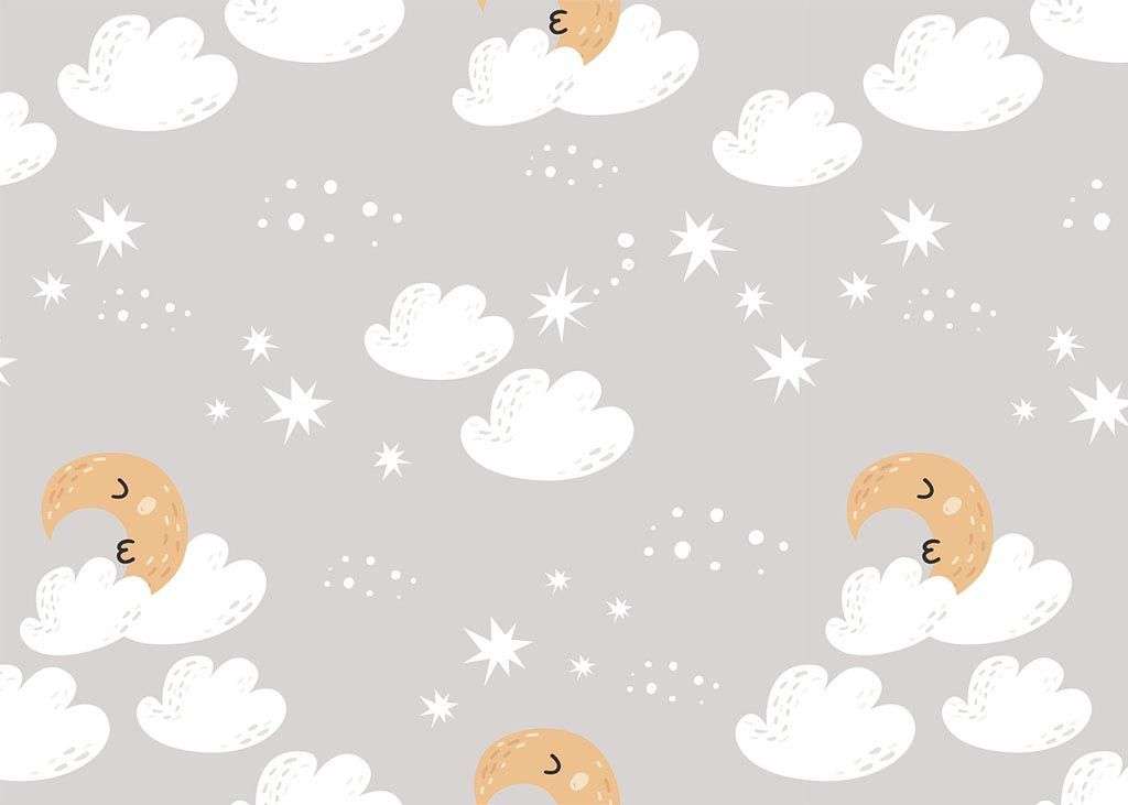 Фотообои в интерьере облака на сером небе  12-752 фото