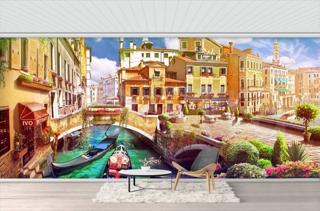 Фотообои Улица венеции в фантастический день  11-138