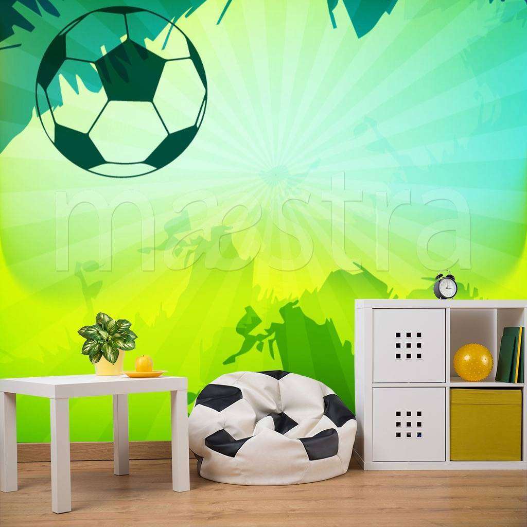 Фотообои в интерьере картинка с мячом  12-547 фото