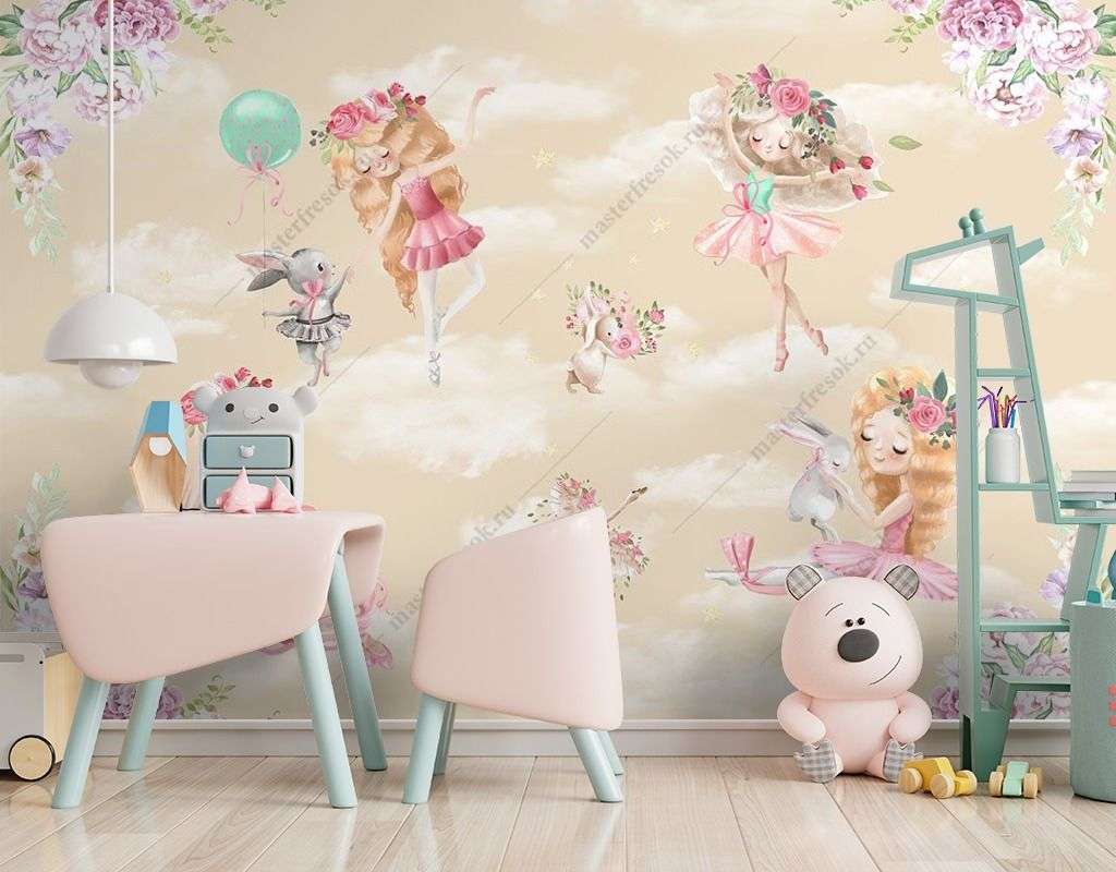 Фотообои в интерьере красивые феи  14-424 фото