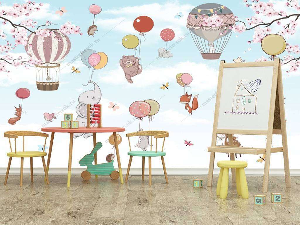 Фотообои в интерьере животные в полете  12-950 фото