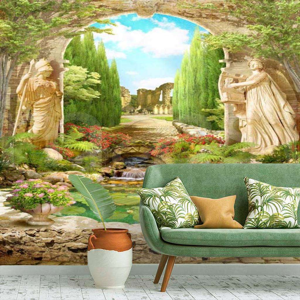 Фотообои в интерьере старинная арка  11-056 фото