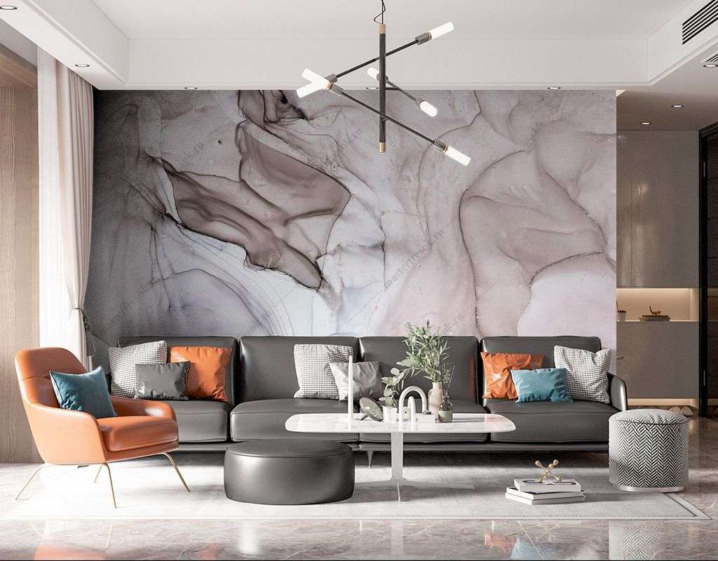 Фотообои в интерьере срез мрамора  9-1552 фото