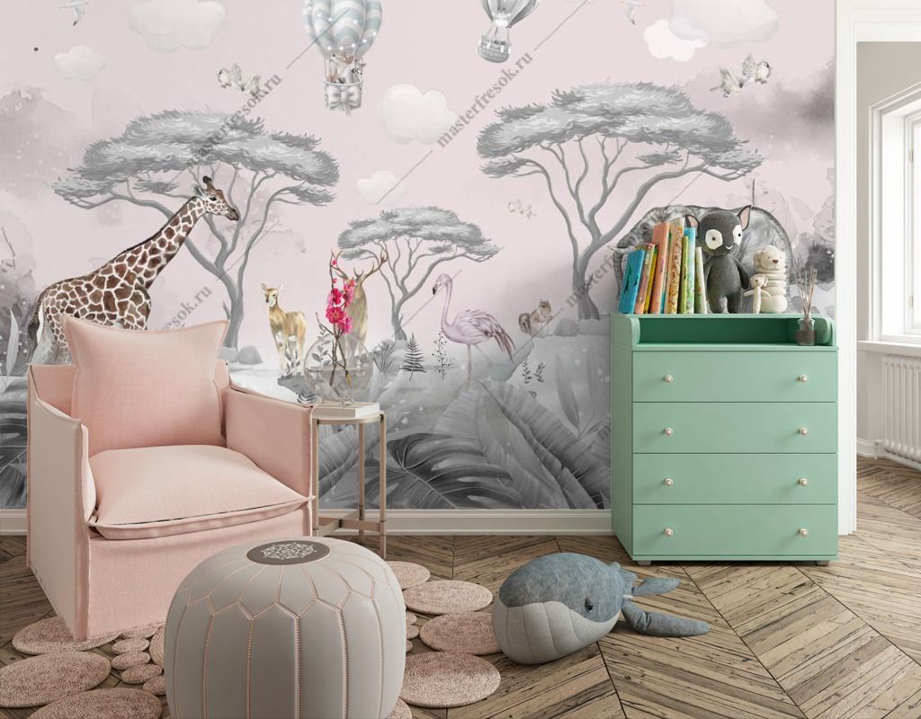 Фотообои Животные в джунглях  12-1371