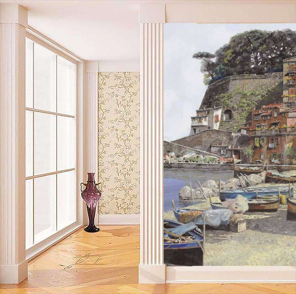 Фотообои Лодки на берегу  8-105