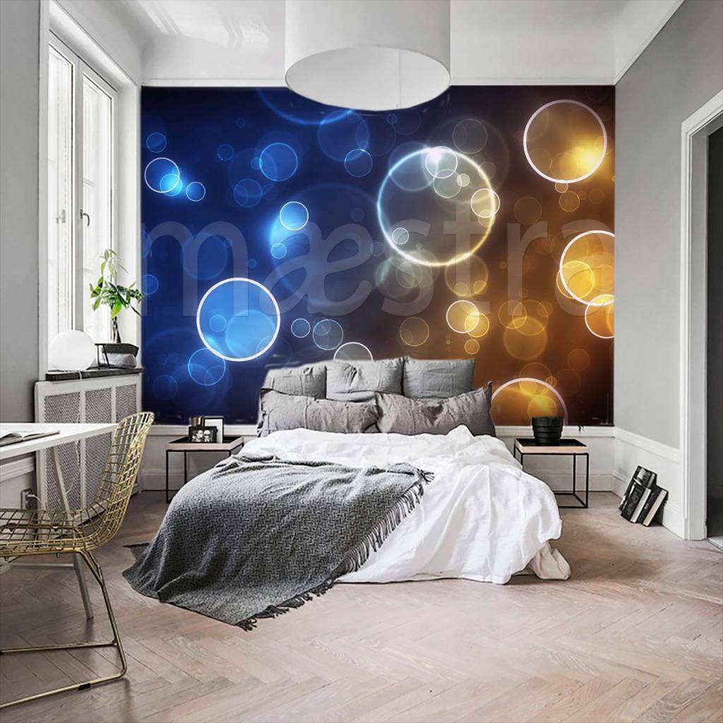 Фотообои в интерьере 3d абстракция шары  4-327 фото