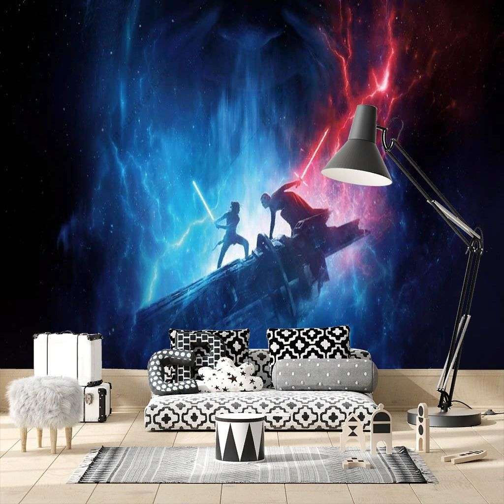 Фотообои в интерьере звёздные войны: скайуокер. восход  12-1213 фото