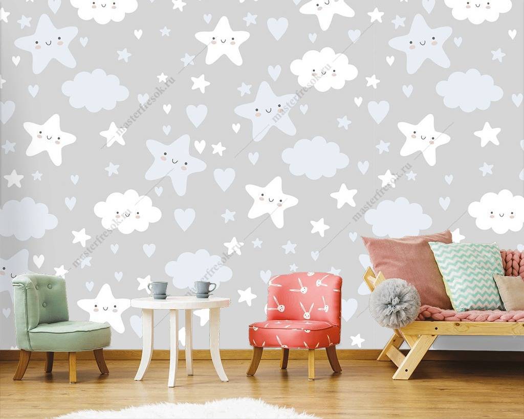 Фотообои Облака и звезды  12-763