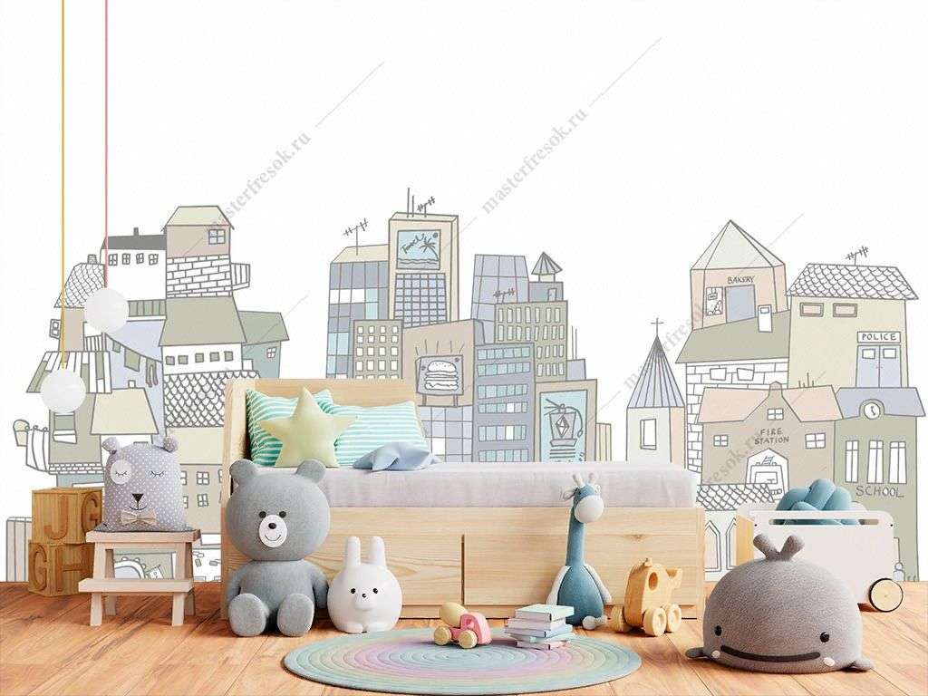 Фотообои в интерьере домики  14-219 фото