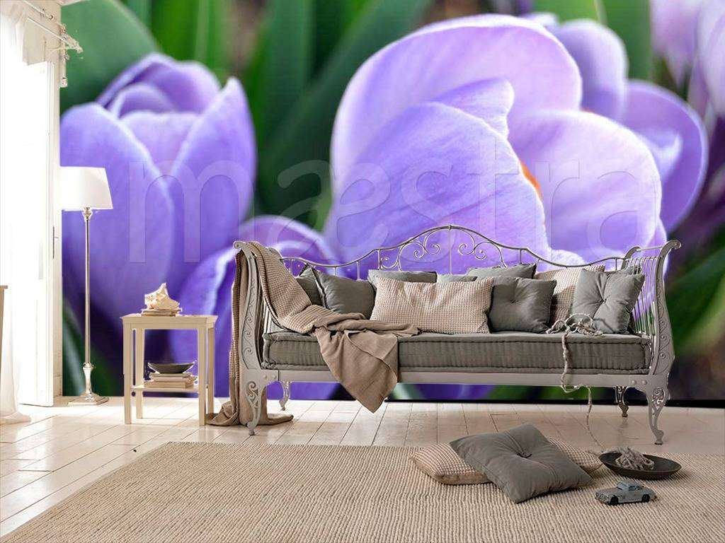 Фотообои Голубой тюльпан  9-104