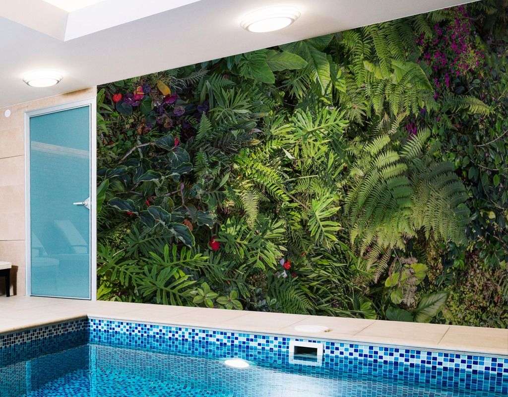 Фотообои в интерьере густой лес  9-1614 фото