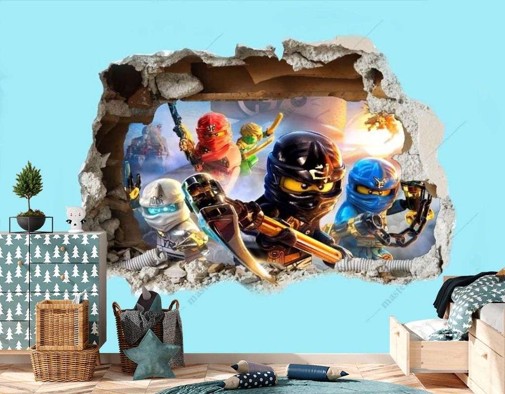 Фотообои в интерьере 3д ниндзяго  14-570 фото