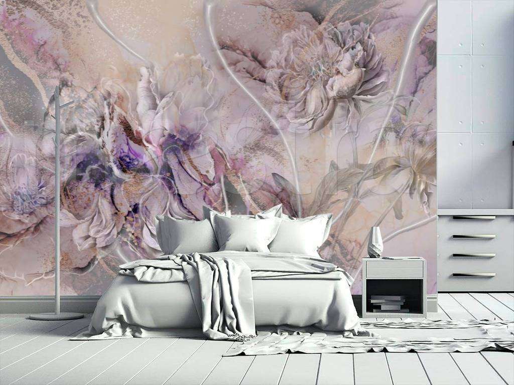 Фотообои Бесшовные обои на стену:  Абстрактные цветы. Артикул: 7-894  