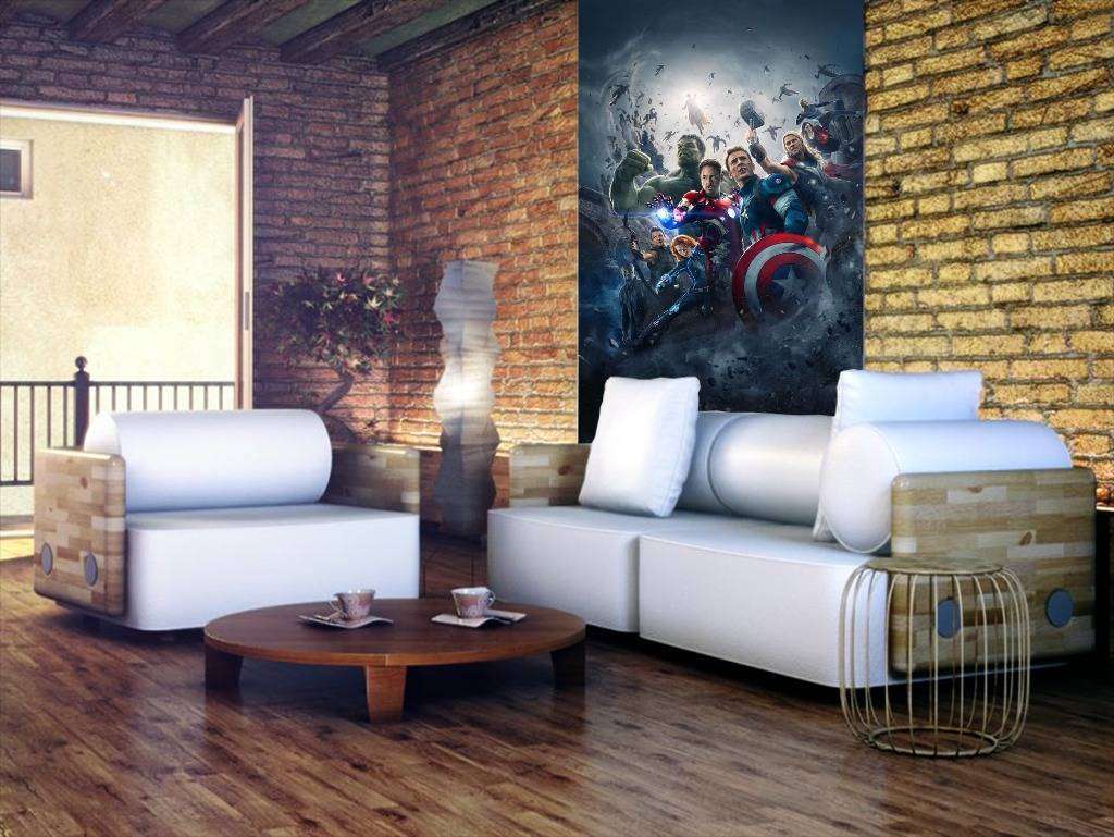Фотообои в интерьере мстители: эра альтрона  12-1046 фото