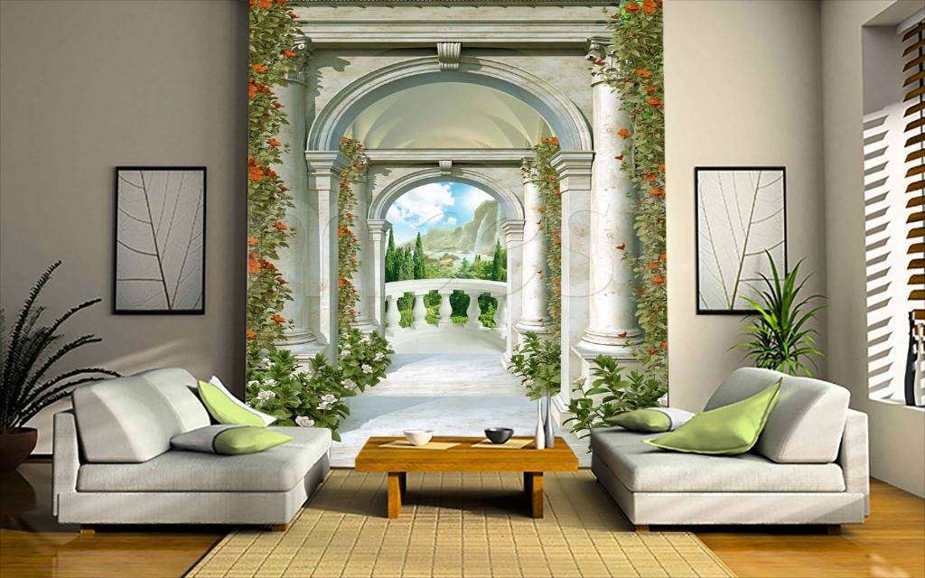 Фотообои в интерьере колоннада  5-082 фото