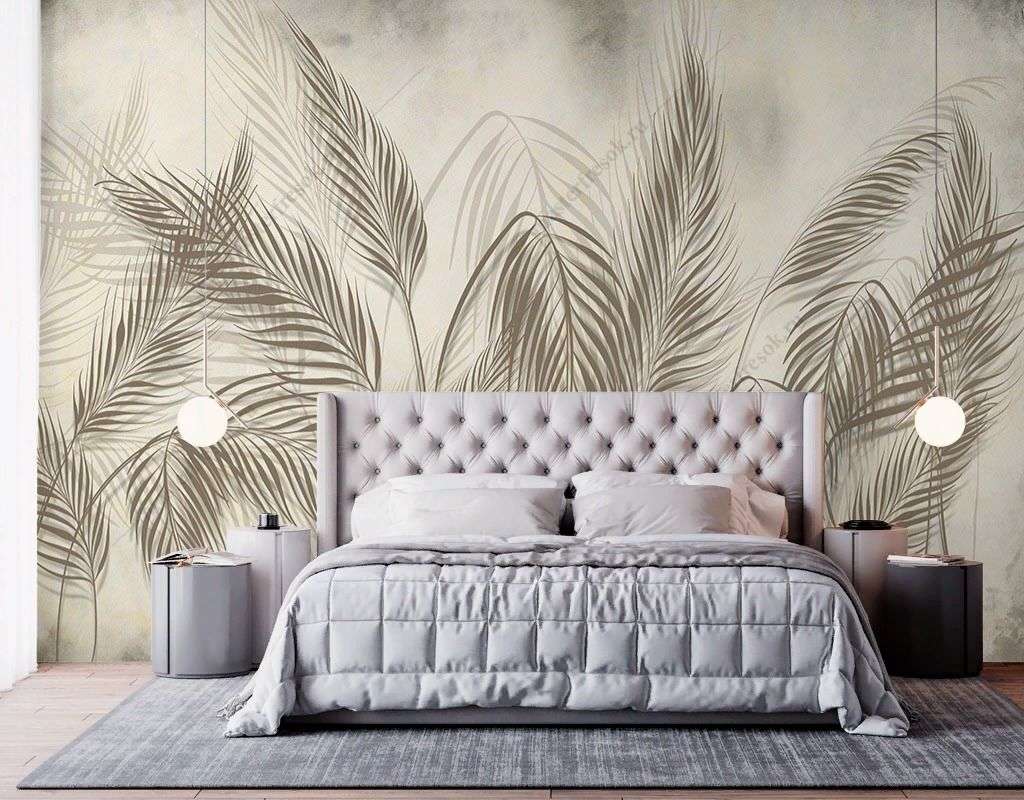 Фотообои в интерьере одинокие ветви  9-1718 фото