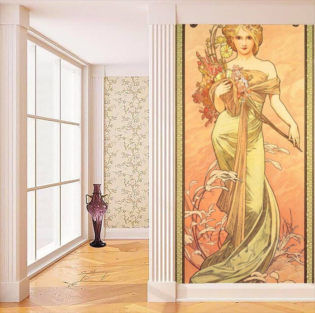 Фотообои Альфонс Мариа Муха – Весна  8-199