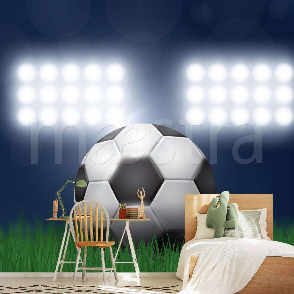 Фотообои Футбольный мяч на поле  12-534