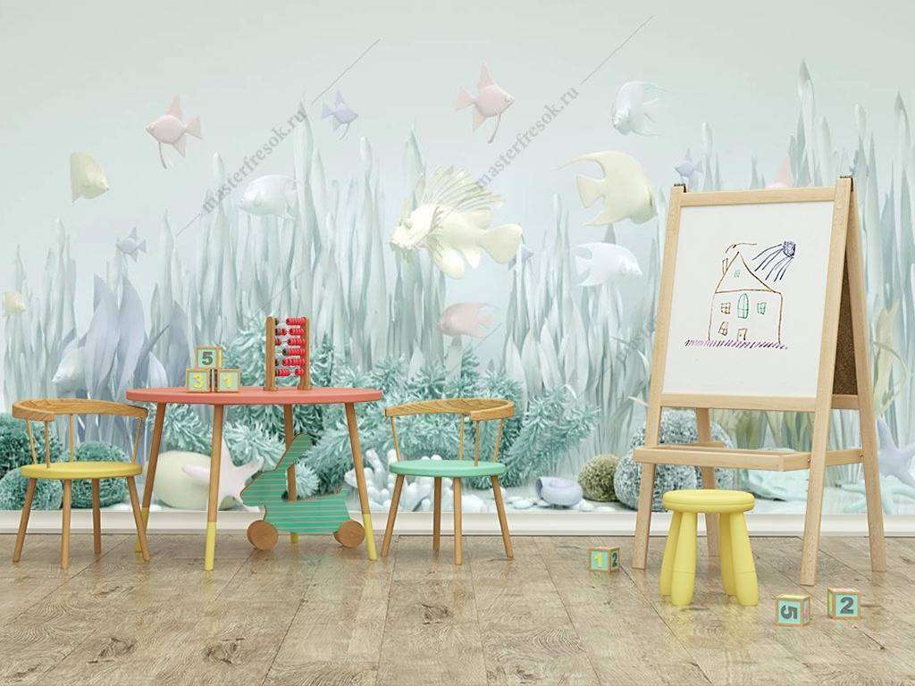 Фотообои в интерьере морское дно  15-955 фото