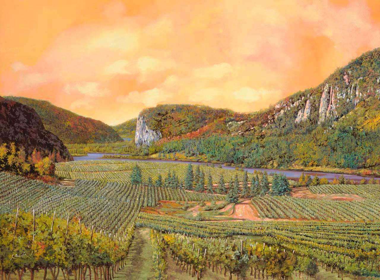 Фотообои в интерьере поля тосканы  8-091 фото