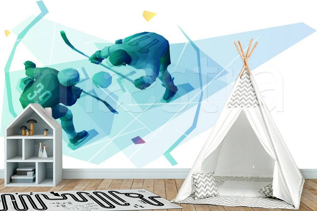 Фотообои Хоккей-начало игры  12-555