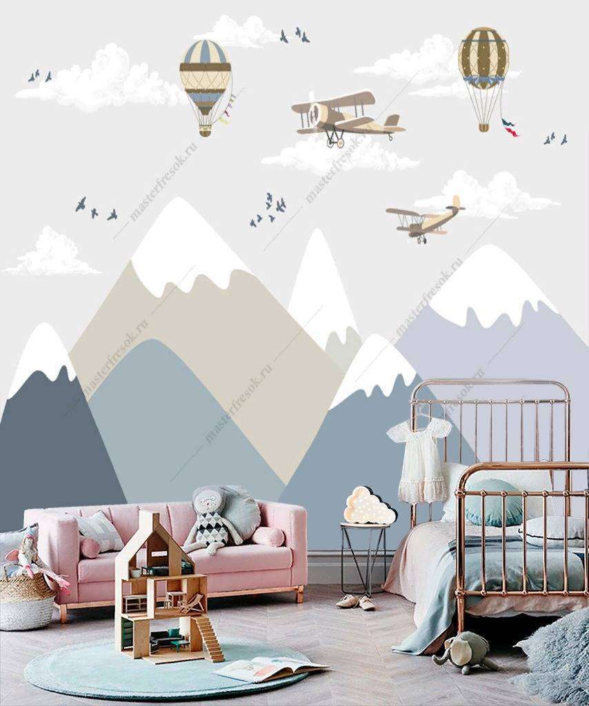 Фотообои Бесшовные обои на стену:  Снежные вершины. Артикул: 12-929  