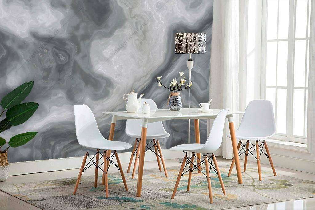 Фотообои Текстура камня оникс серый  9-1080