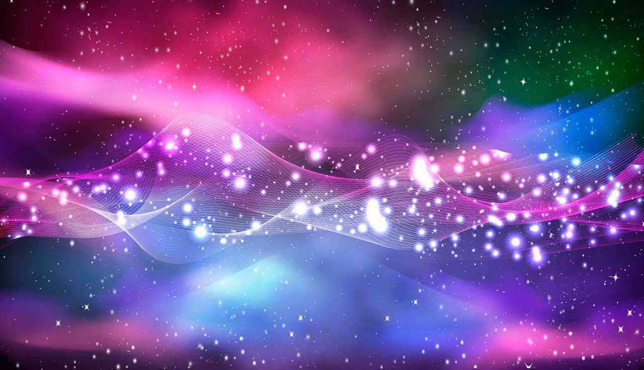 Фотообои в интерьере цветная абстракция волна  4-300 фото