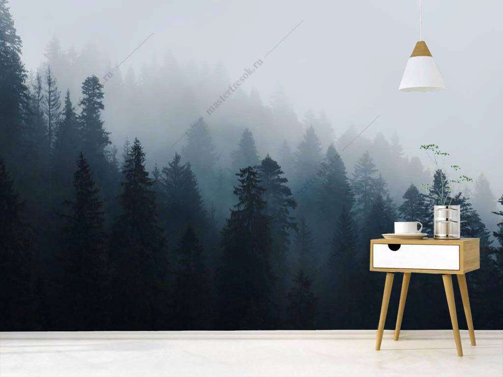 Фотообои в интерьере туманные пейзажи  9-1161 фото