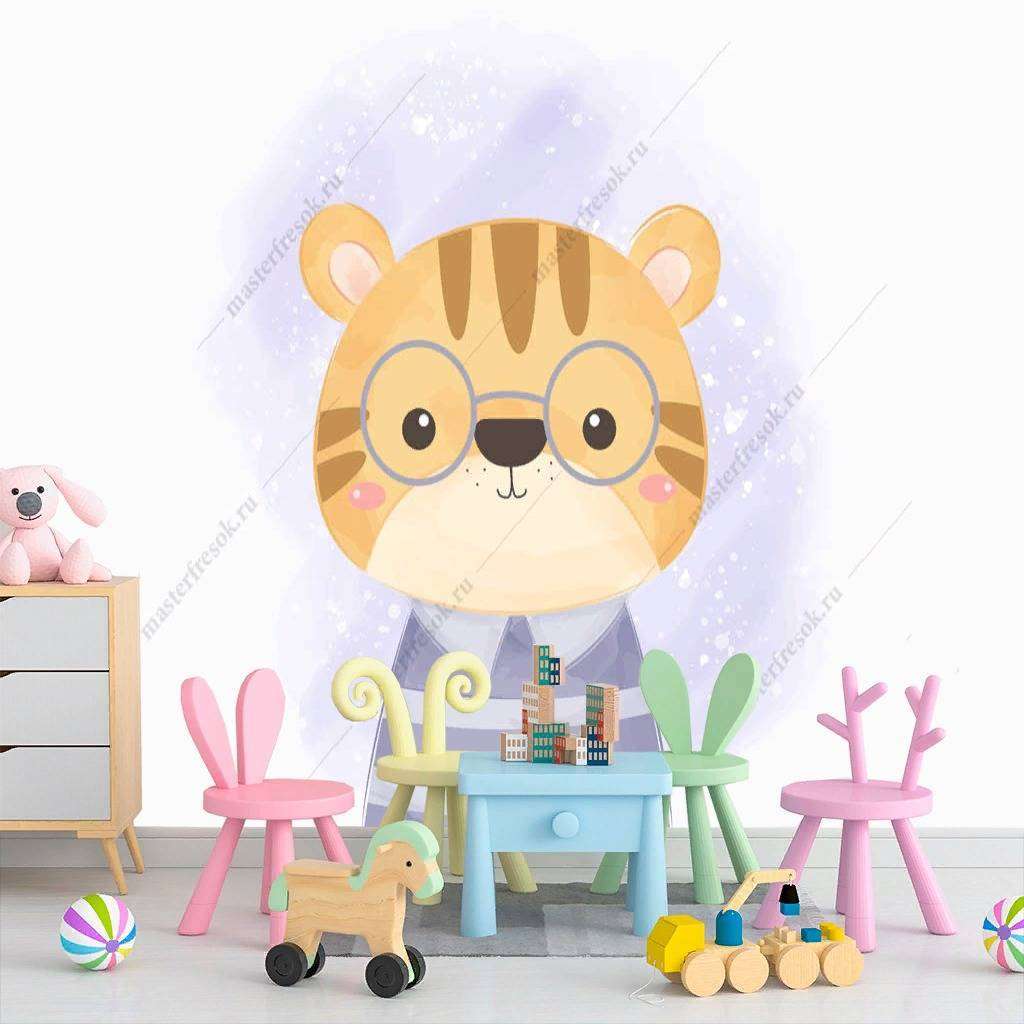 Фотообои в интерьере тигренок  12-888 фото