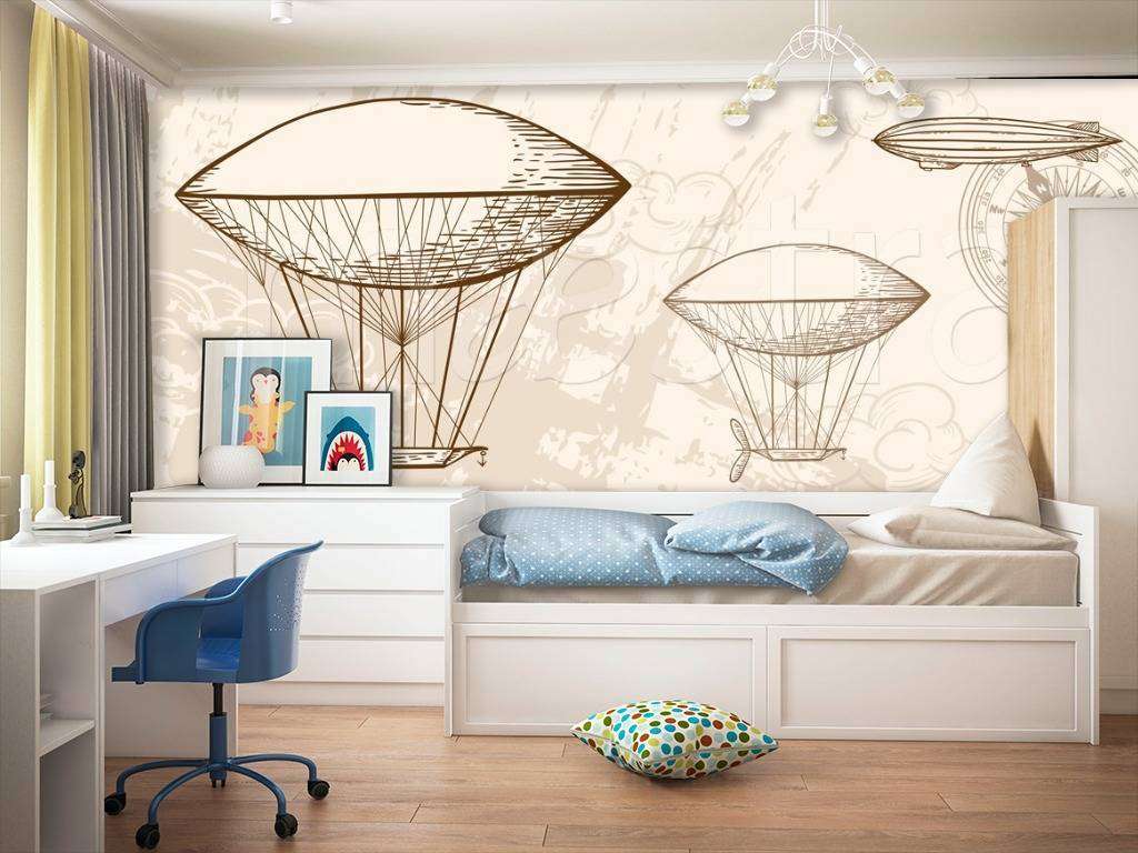 Фотообои Воздушные шары винтаж  12-427