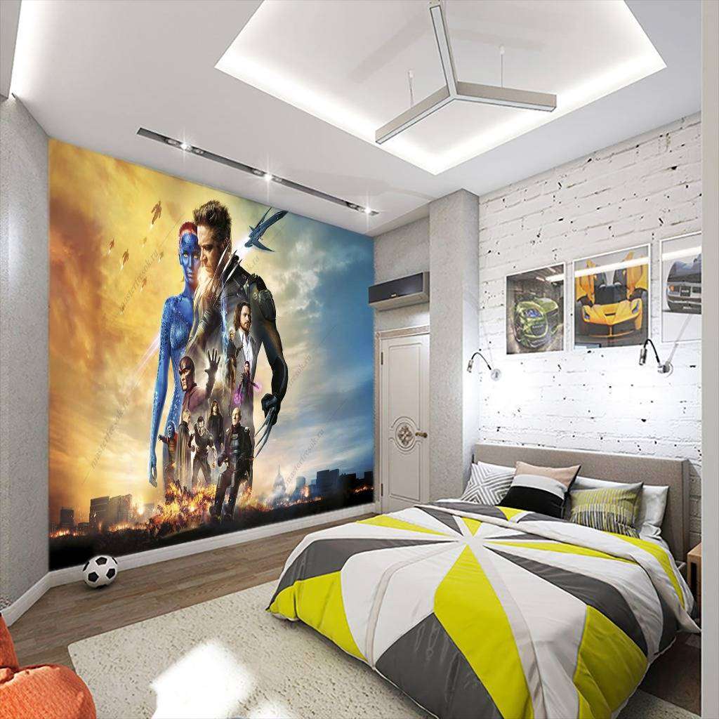 Фотообои в интерьере люди икс  12-1045 фото