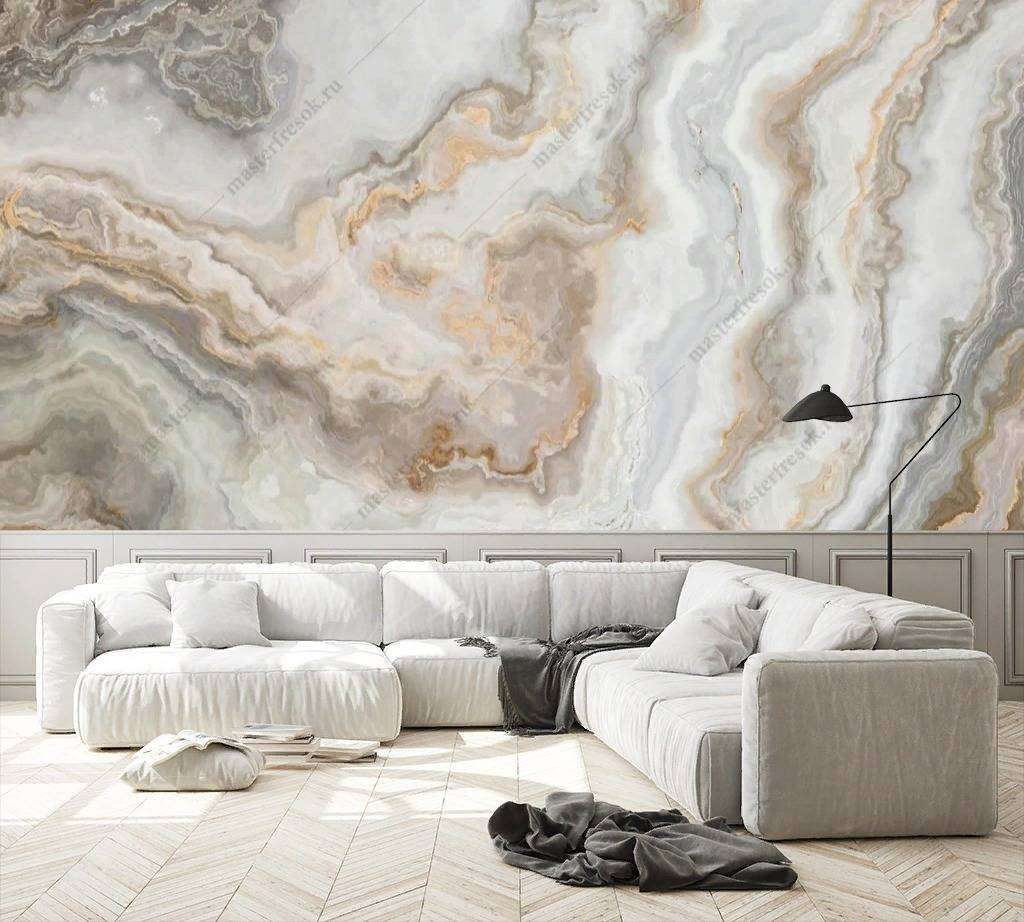 Фотообои в интерьере флюид арт мрамор агат  9-1000 фото