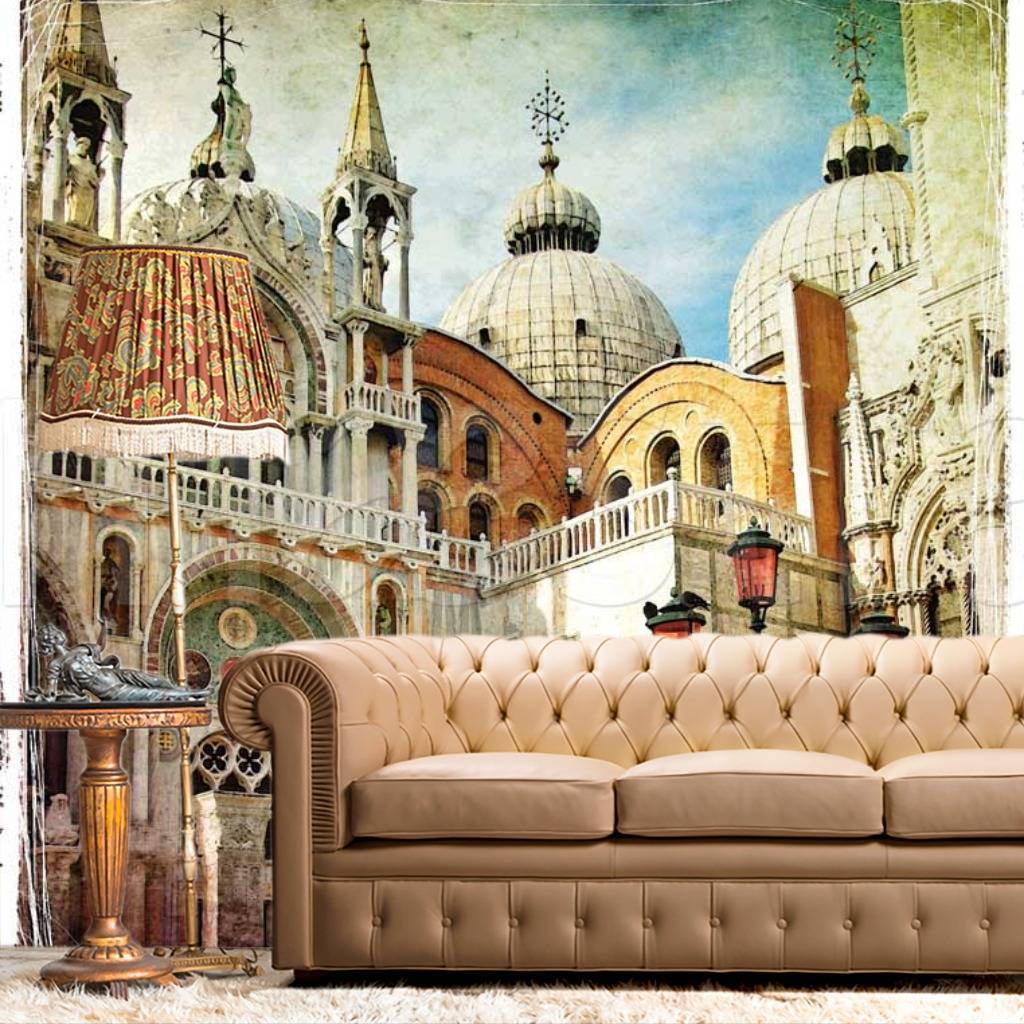 Фотообои Венеция в цвете сепия  11-098