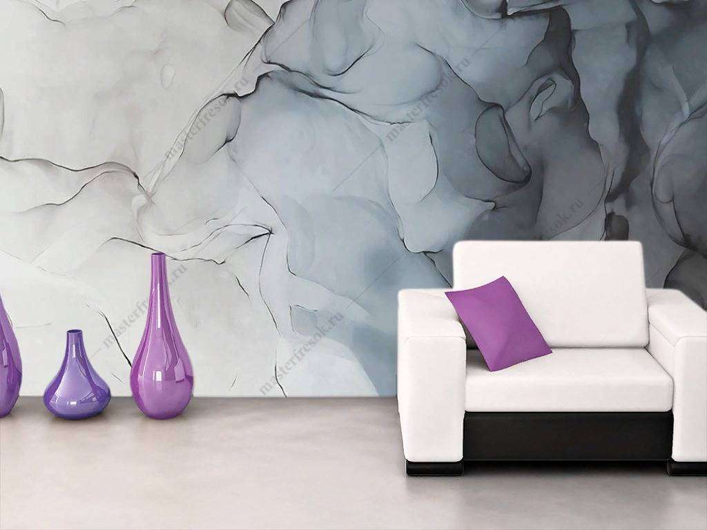 Фотообои в интерьере картина чернилами  14-115 фото