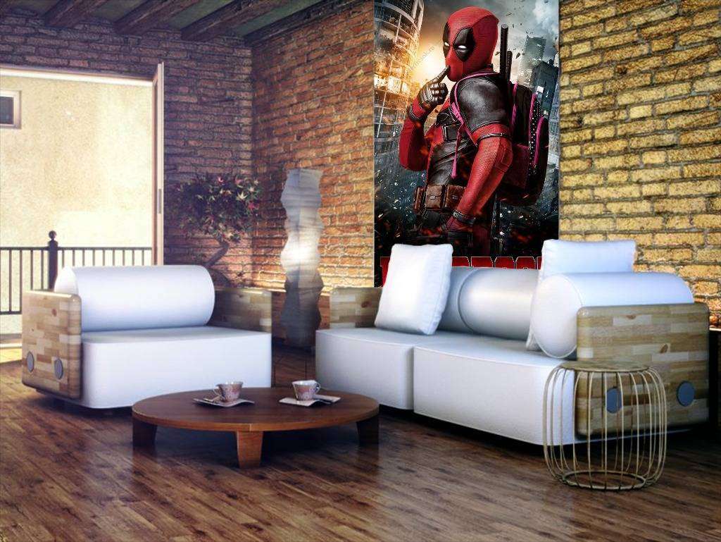 Фотообои в интерьере дэдпул  12-1065 фото