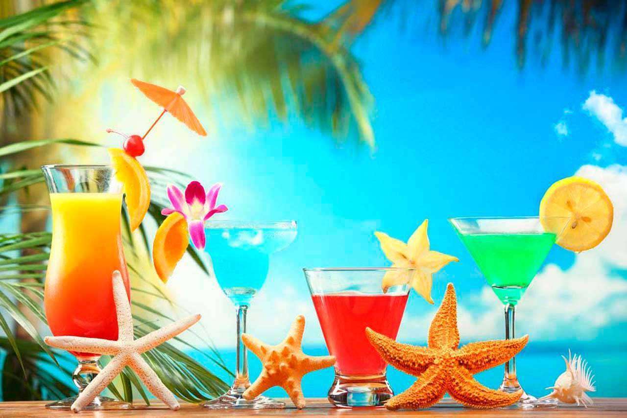 Фотообои в интерьере тропическое наслаждение  4-119 фото