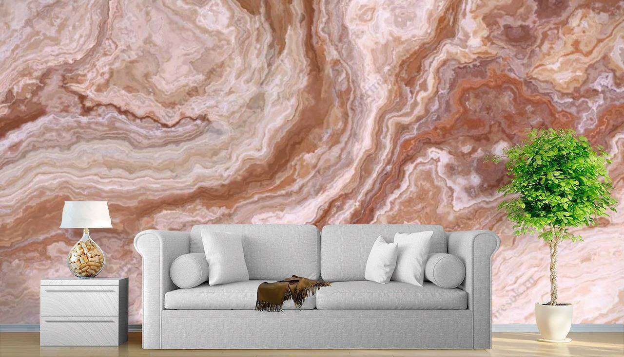 Фотообои в интерьере мраморный оникс  9-1084 фото