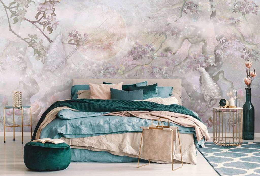 Фотообои Бесшовные обои на стену:  Сакура нежная. Артикул: 13-320  