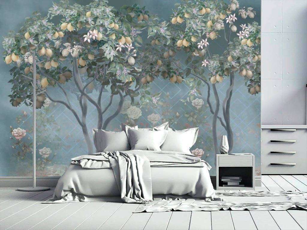 Фотообои в интерьере лимонное дерево  13-273 фото