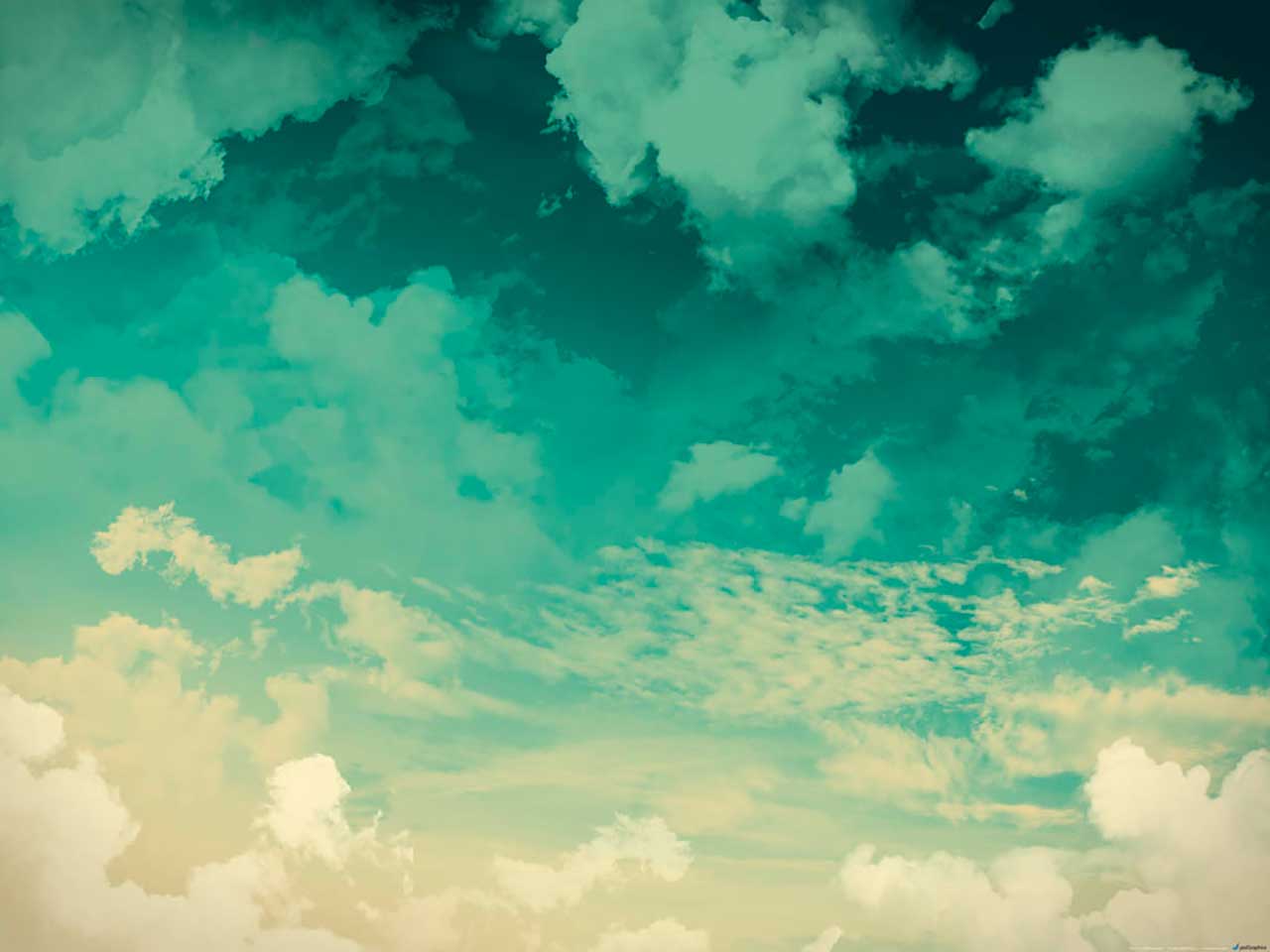 Фотообои в интерьере небо цвета морской волны  9-358 фото