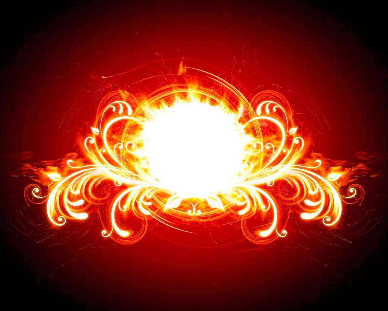 Фотообои в интерьере огненная абстракция  4-303 фото