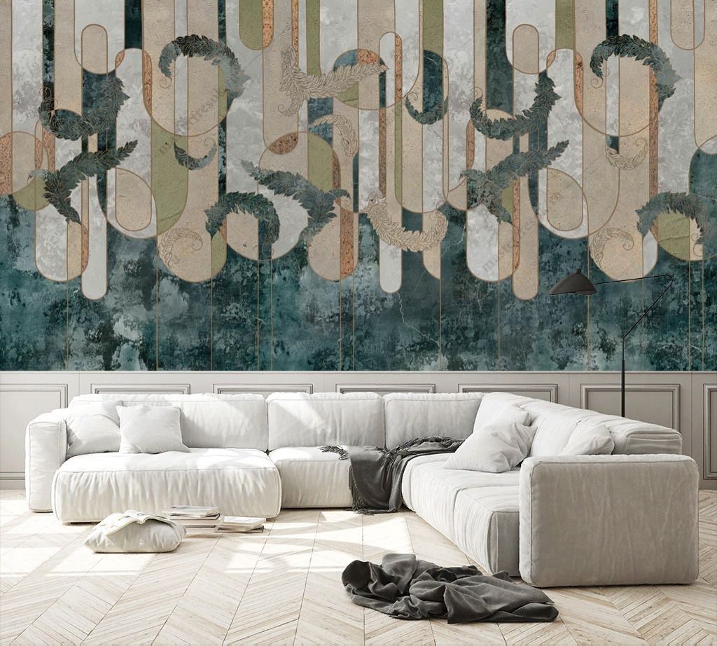 Фотообои Темно синяя абстракция  9-1468