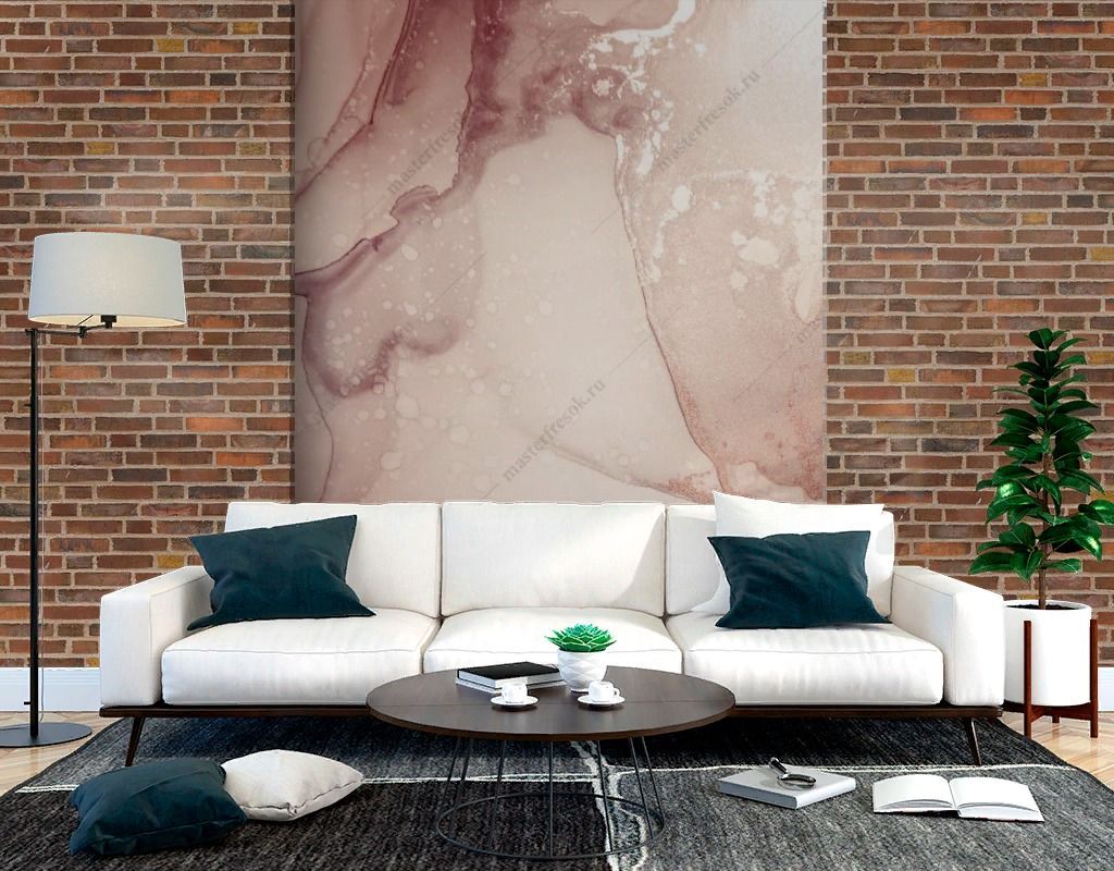 Фотообои Бежевые разводы фон  9-1556