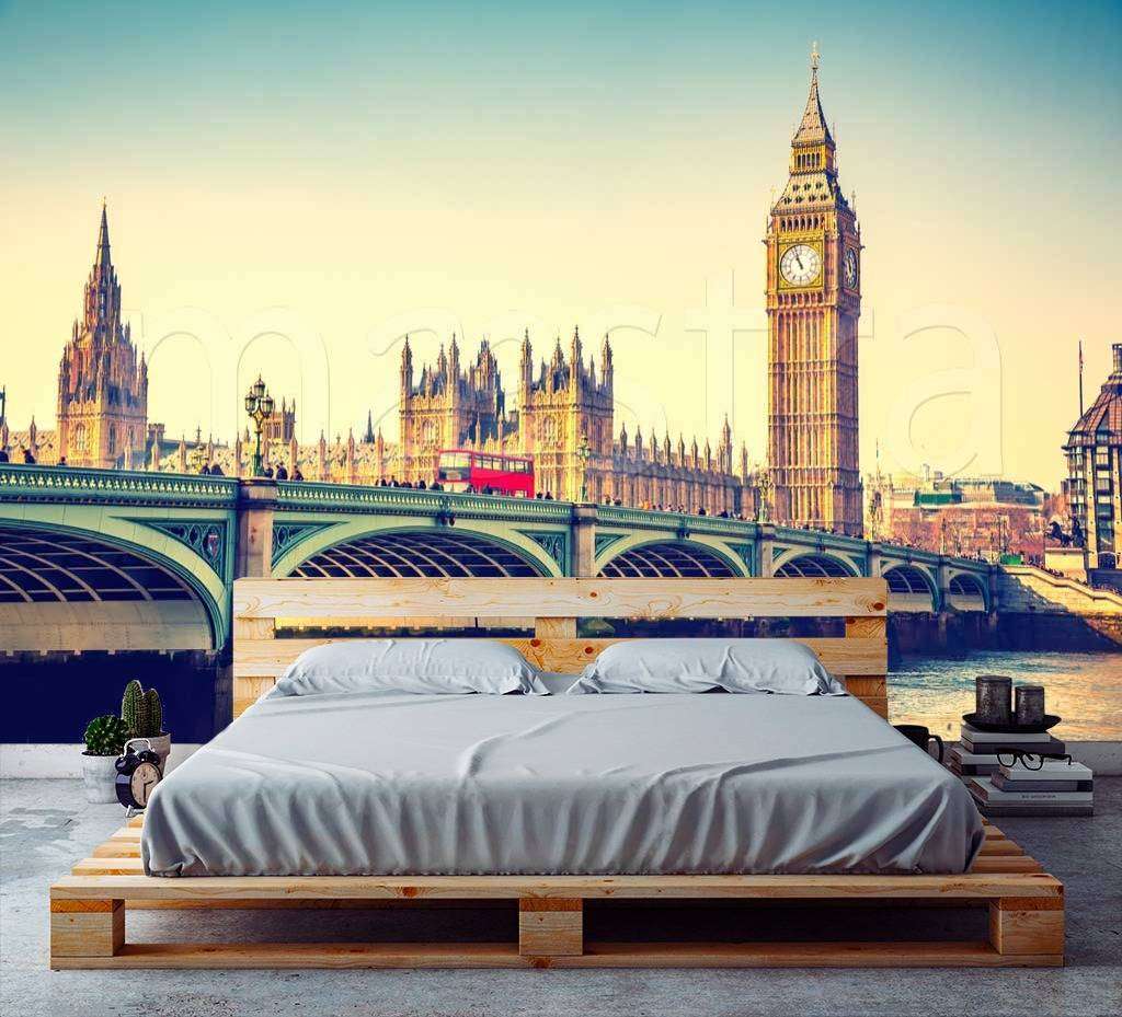 Фотообои в интерьере биг бен живописный  9-553 фото