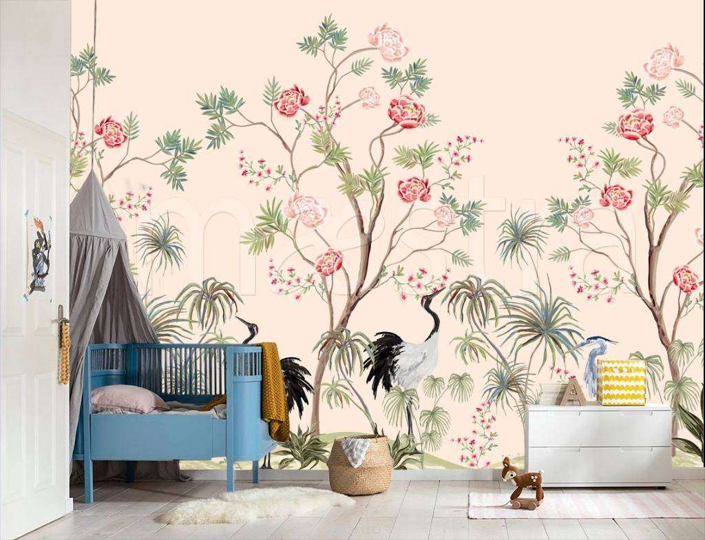 Фотообои в интерьере растения в джунглях  12-490 фото