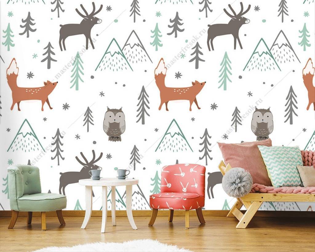 Фотообои Лисички и пики  12-683