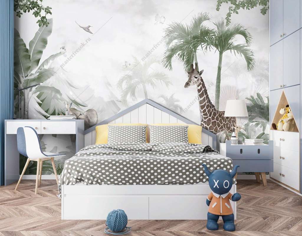 Фотообои Бесшовные обои на стену:  Влажный тропический лес. Артикул: 14-486  